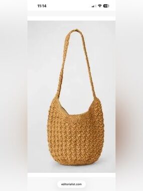 NWOT BTB LOS ANGELES UMA STRAW SHOULDER BAG